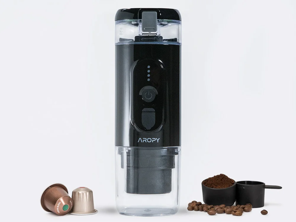 Capsule Shape Portable Coffee Maker | Plum Grove